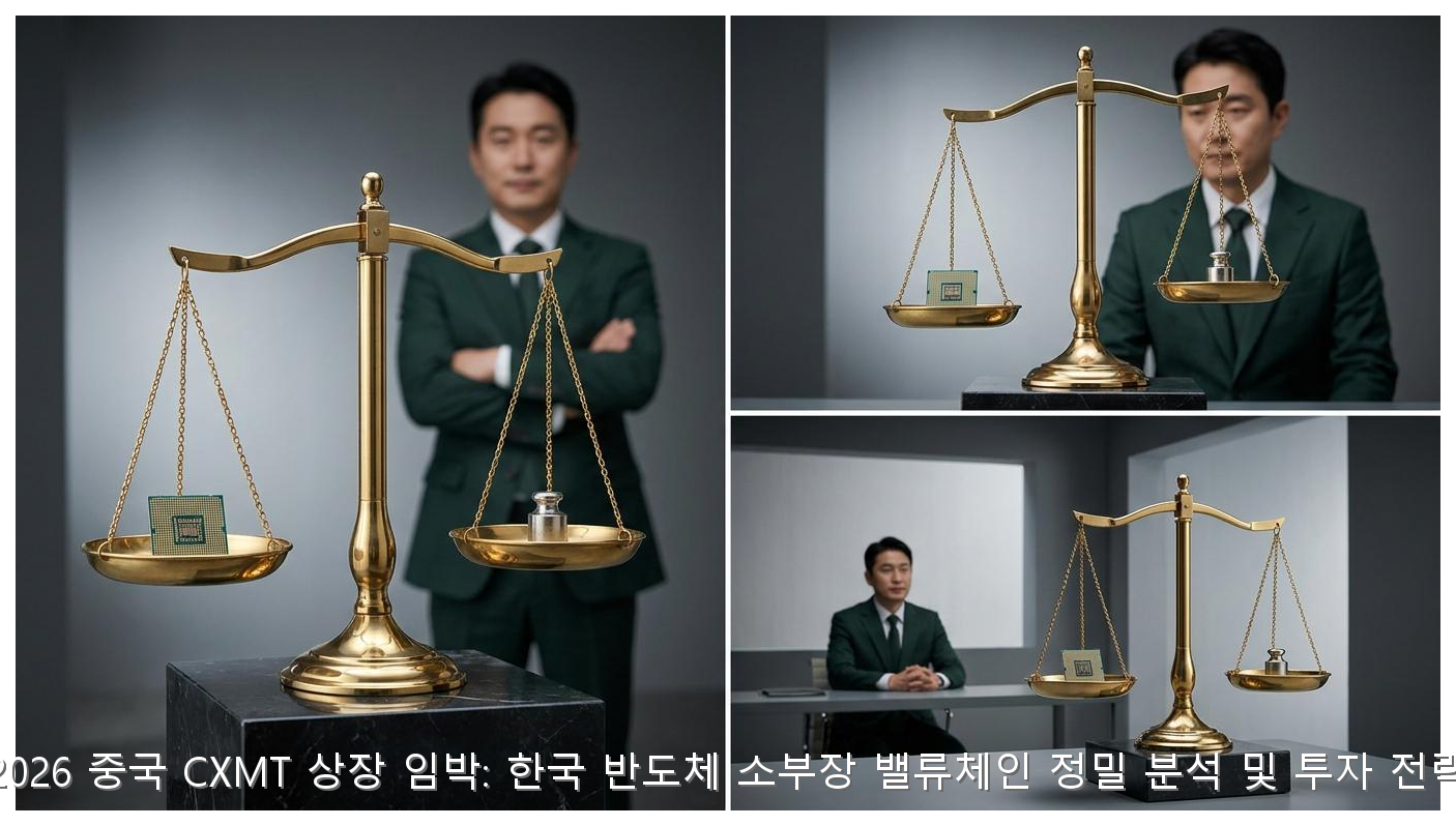 2026 중국 CXMT 상장 임박: 한국 반도체 소부장 밸류체인 정밀 분석 및 투자 전략 핵심 안내 및 분석 인포그래픽 (3)