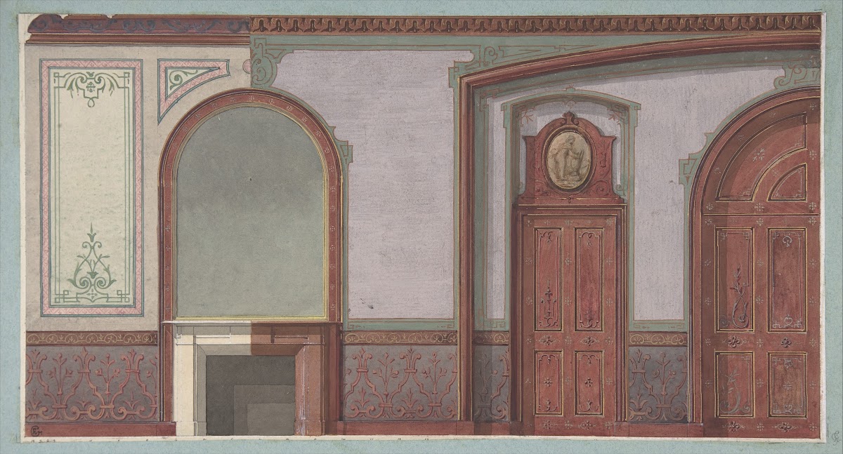 Design for Painted Wall Paneling Deepdene Dorking Surrey 187579