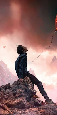 Heart, Balloons, Loneliness, Fantasy 4K Wallpaper