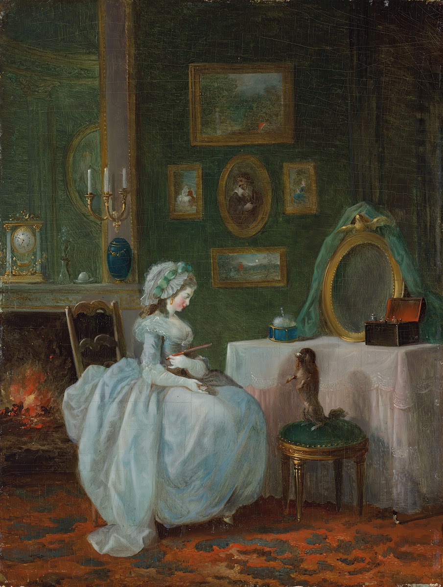 A lady at her toilette