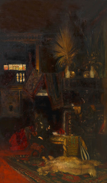 Makart in seinem Atelier ca 1880