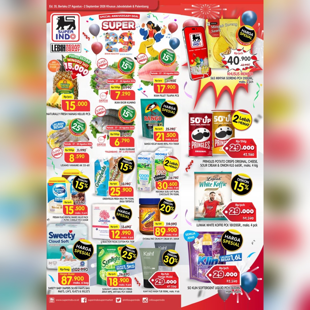 Katalog Super Hemat Jabodetabek, Palembang