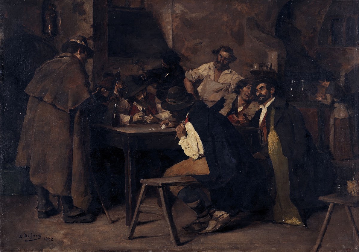 Card Players in an Italian Tavern 1882