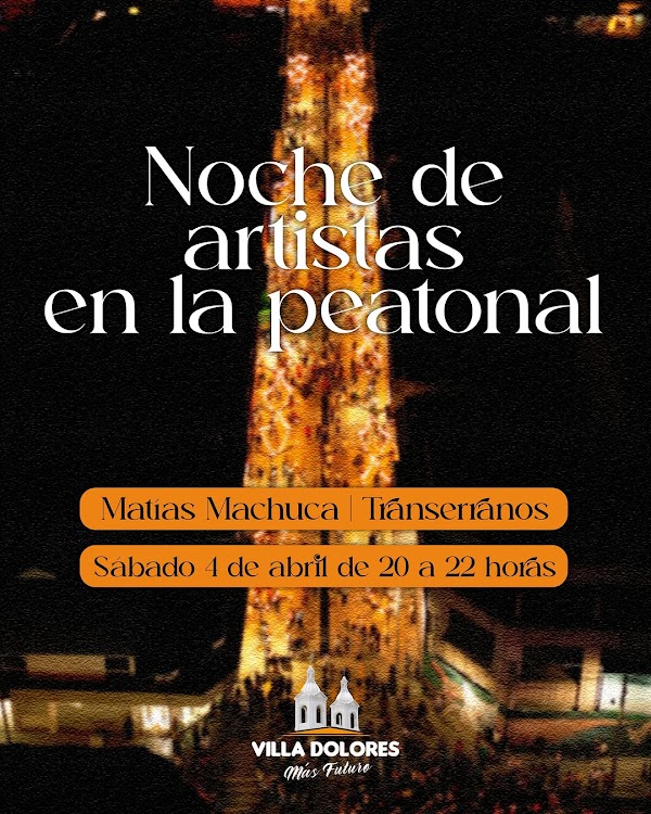 Noche de artistas en la peatonal