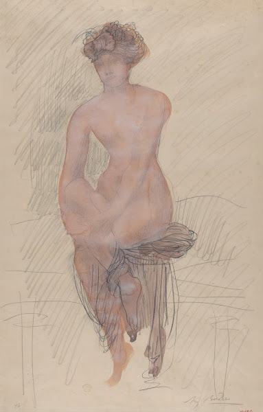 Seated female nude 19001910