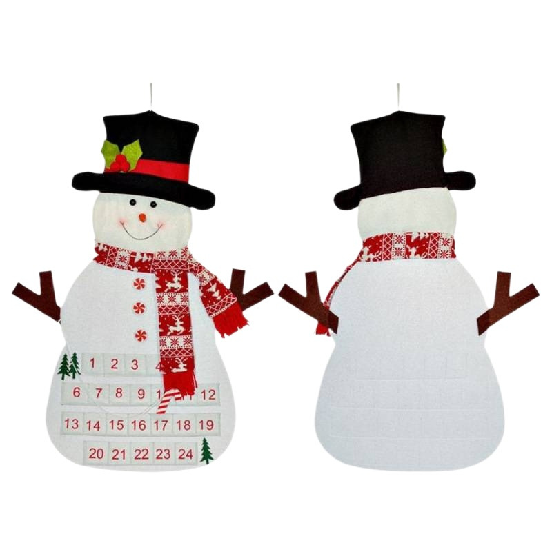 DIY Felt Christmas Tree Advent Calendar for Children