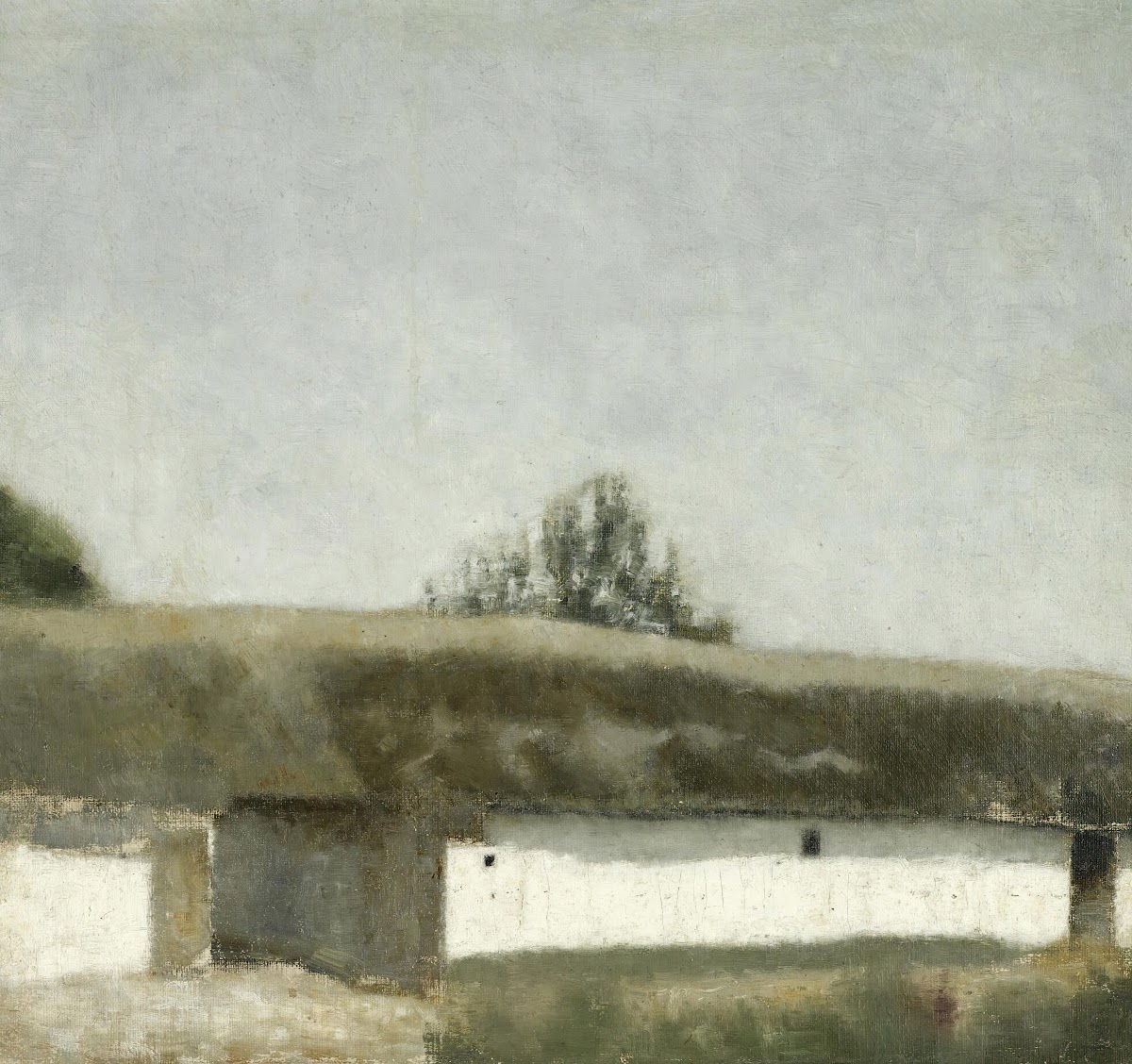 Landskab Med Bondegård Landscape With Farm