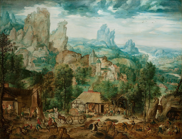 Landscape with a Foundry circa 1540
