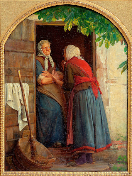 Two women talking 1874