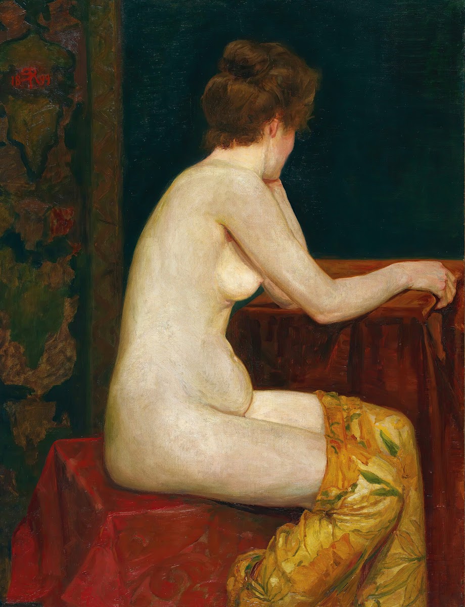 Female Sitting Nude 1899
