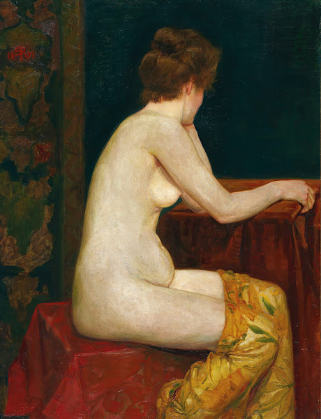 Female Sitting Nude 1899