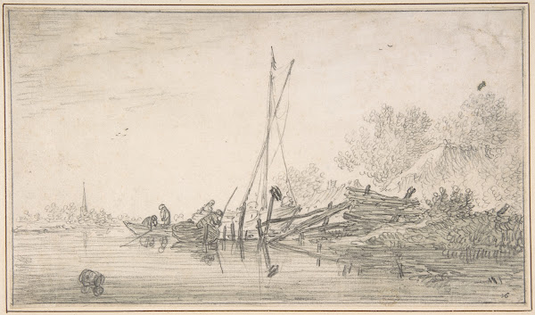 River Scene early 17thmid 17th century