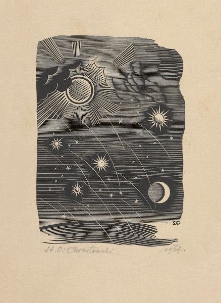 Spadające gwiazdy ilustracja do książki Myśli wybrane Artura Górskiego 1934