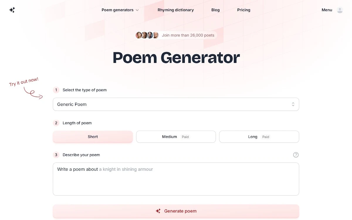 Captura de Poetry Tips