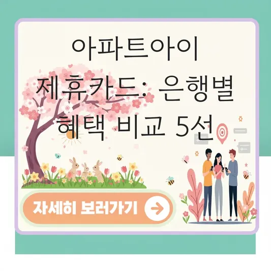 아파트아이 제휴카드 은행별 혜택 비교