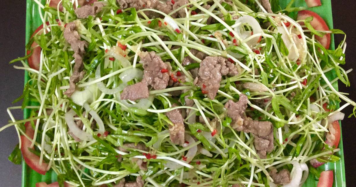 Rau mầm trộn dầu giấm