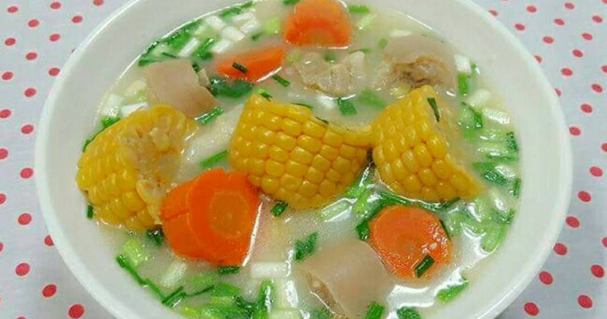 Canh Ngô Hầm Đuôi Lợn 옥수수 스프 스튜 돼지 꼬리