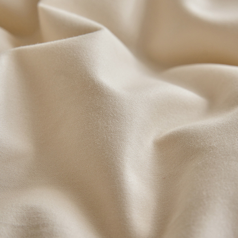 Bedding set made of long-staple cotton, brushed, solid color