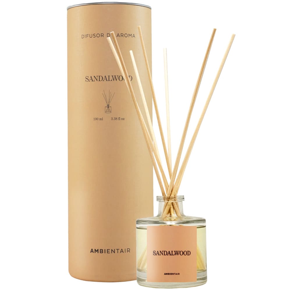 Difusor de varillas Ambientair™ Colors aroma Sandalwood 100 mL color amarillo