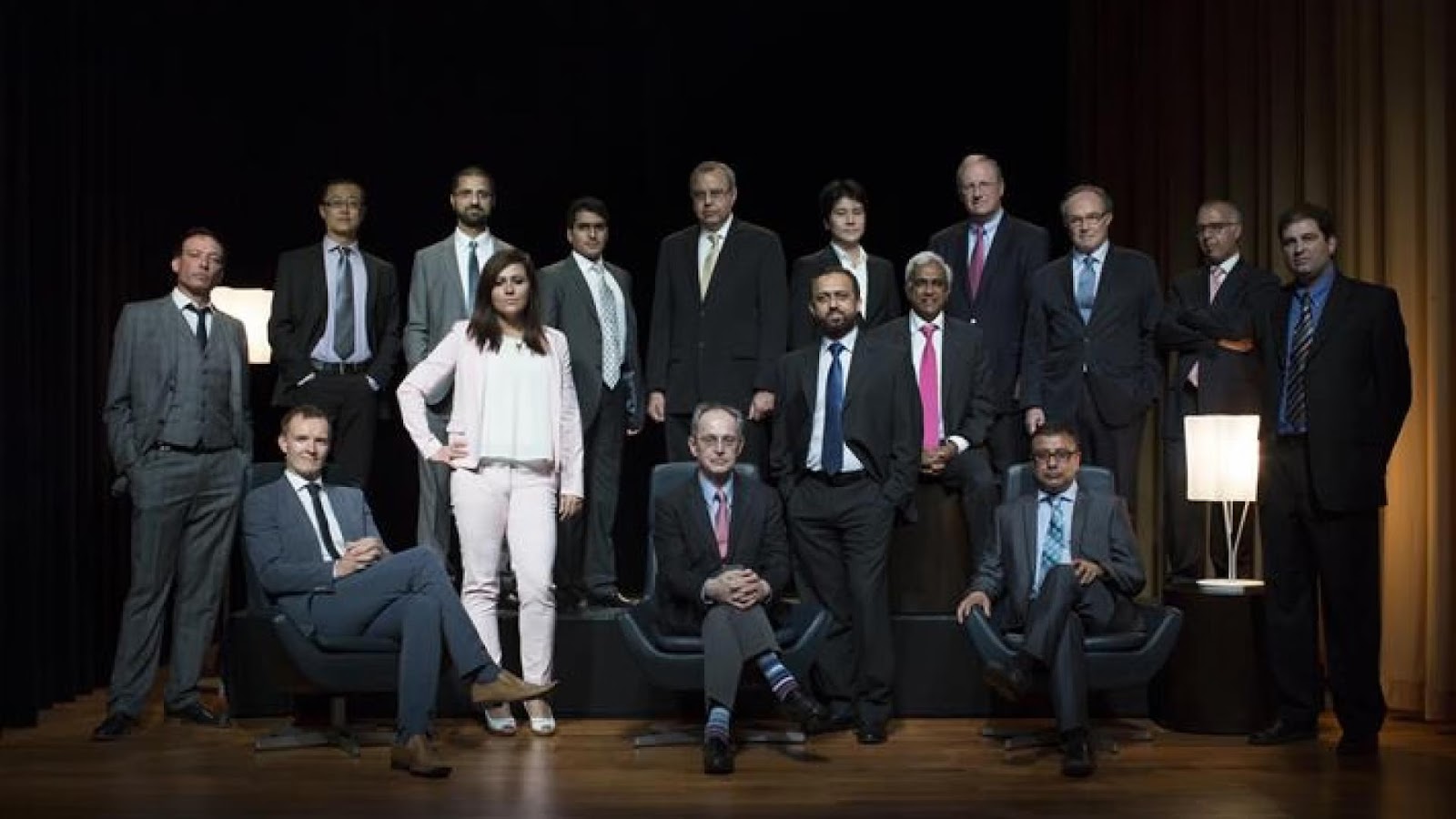 KAUST CEMSE EE IMPACT Atif Shamim Sharing Stage With President Jean Lou Chameau And Other Faculty Members