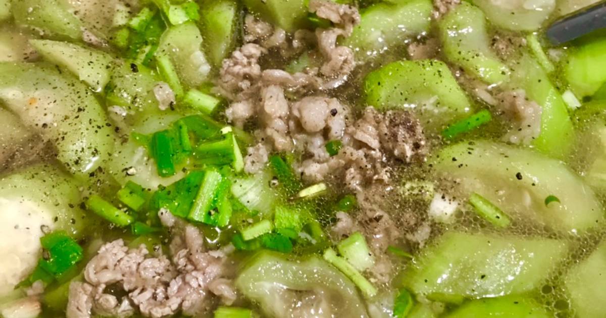 Canh mướp nấu thịt bằm
