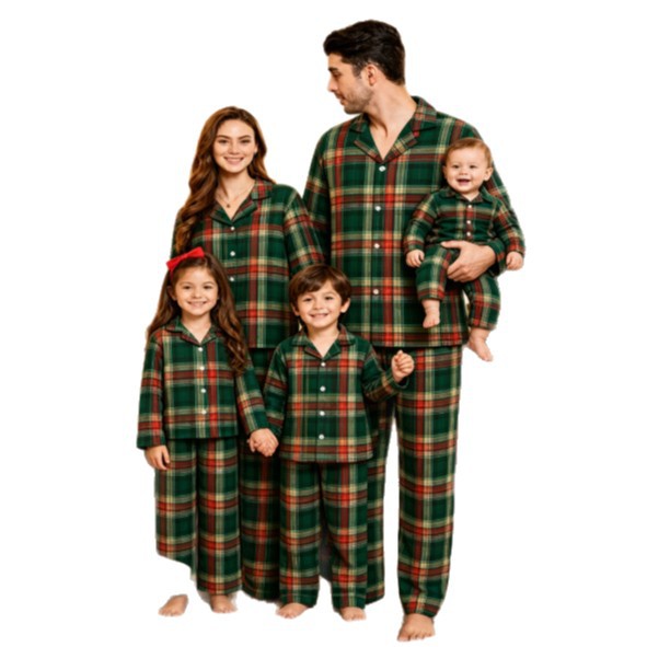 Christmas Family Pajamas, Plaid
