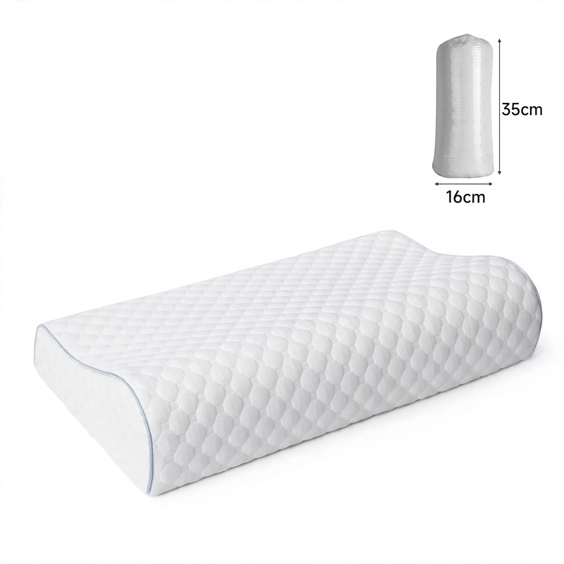 Wave pillow made of memory foam, Lyocell cover