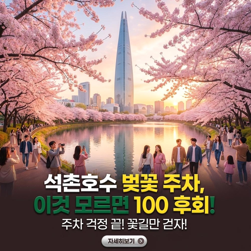 2026 석촌호수 벚꽃, 가족 위한 완벽 가이드