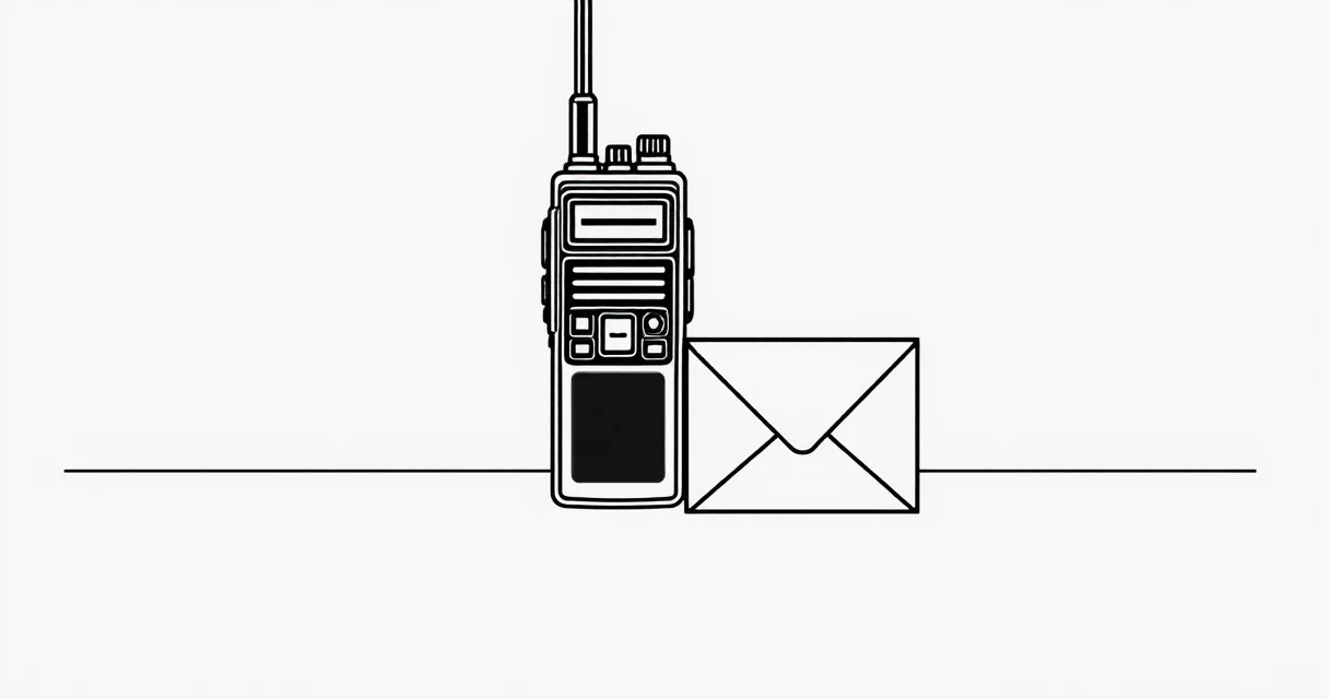 무전기 주파수 법적 규제 위반 방지 가이드 일러스트