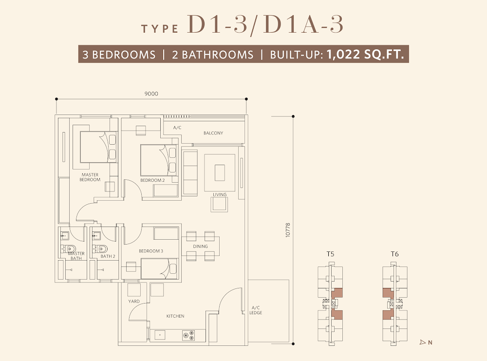 Sanderling 2 @ Lakefront Residence floor plan