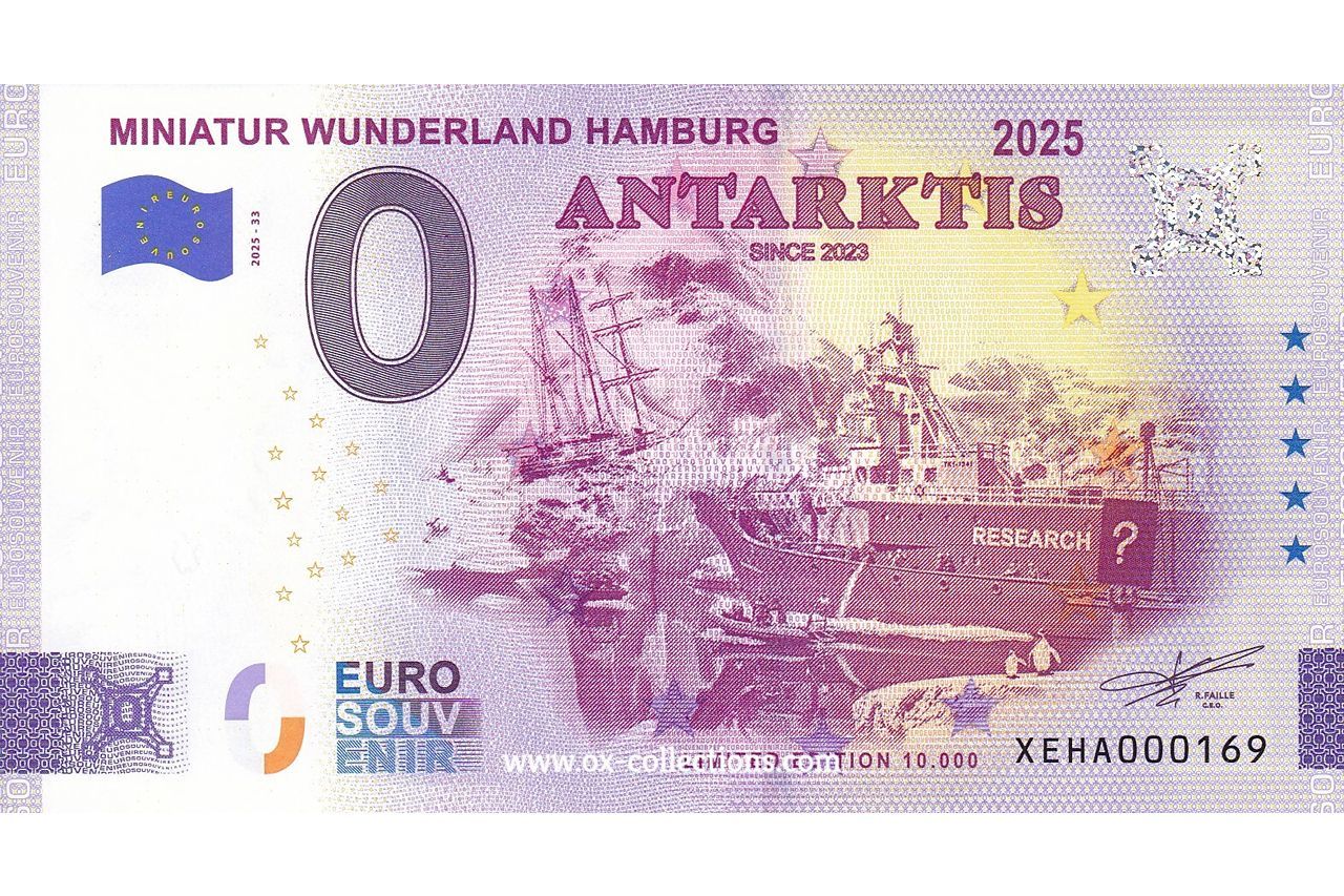 Billet 0€ MINIATUR WUNDERLAND HAMBURG 2025 ANTARKTIS SINCE 2023