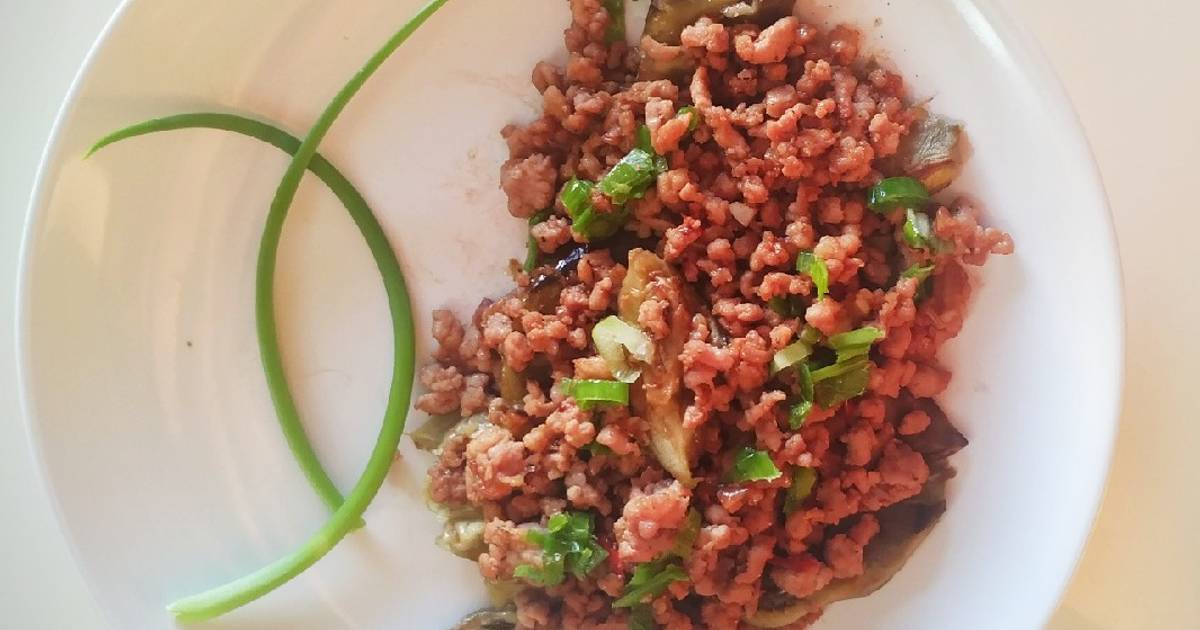 Cà tím áp chảo sốt thịt bằm