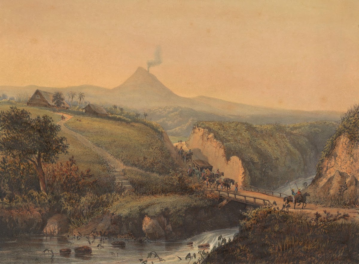 Gezicht op de omgeving van Malang 1869