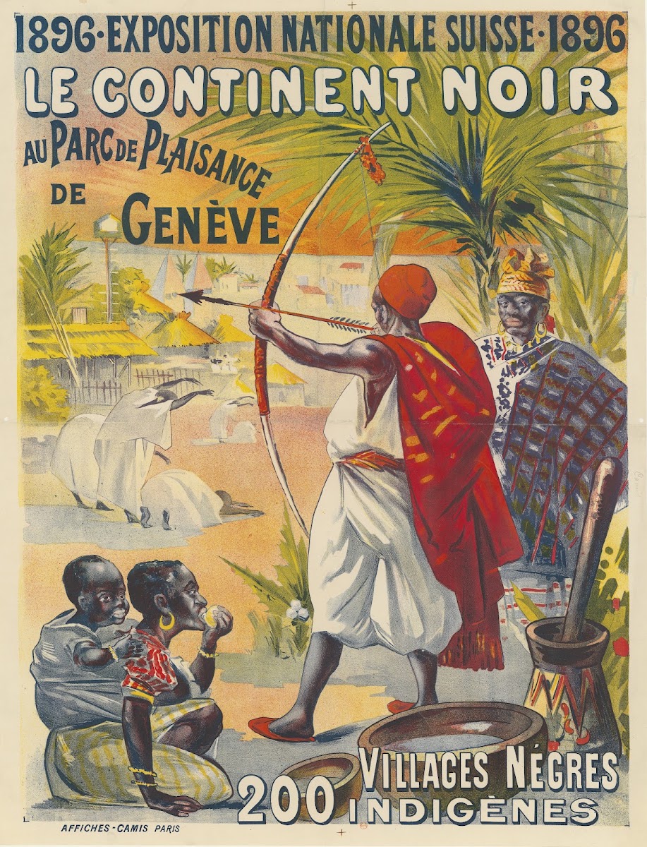 1896 Exposition nationale suisse 1896 Le Continent noir au parc de Plaisance de