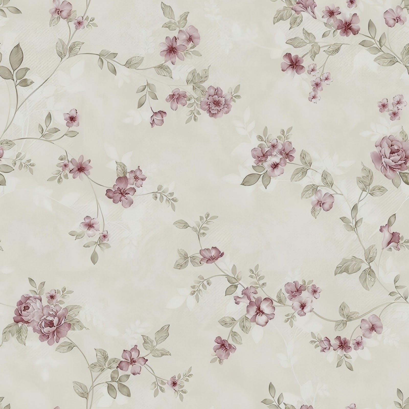Download Delicate Vintage Floral Pattern Full HD iPhone
