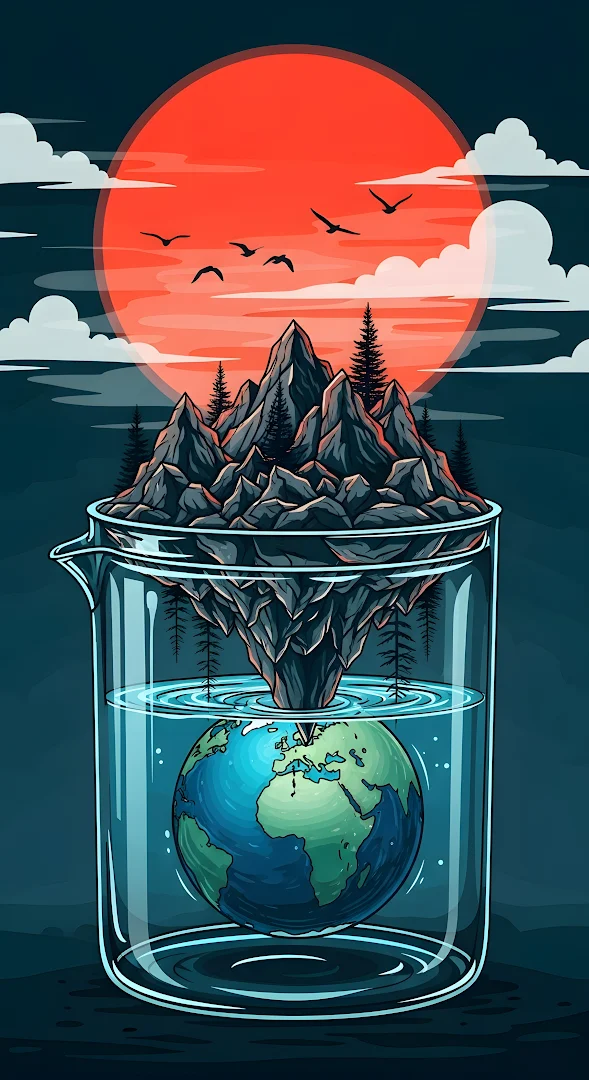 Global Ecology Experiment in a Laboratory Beaker