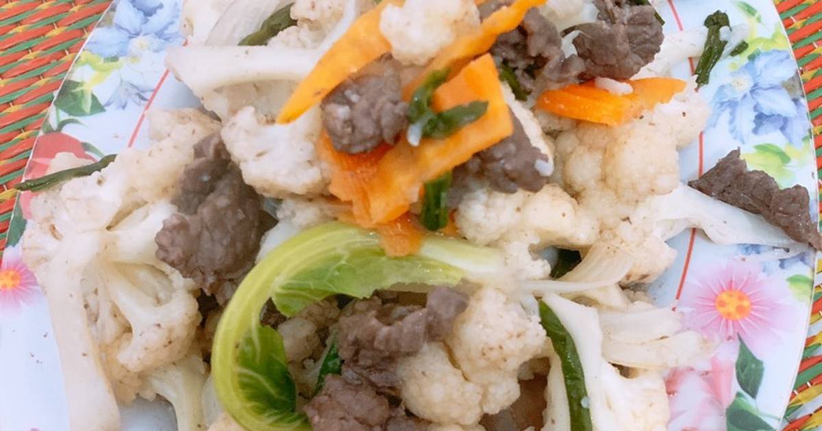Bò xào súp lơ
