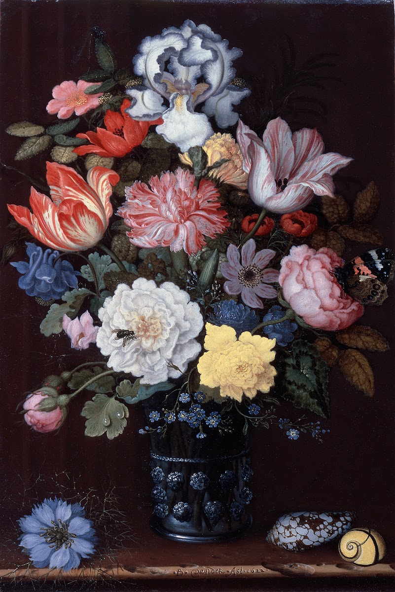 Floral Still Life with Shells 1622