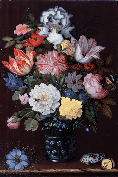 Floral Still Life with Shells 1622