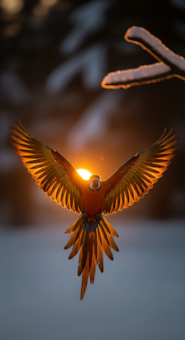 Golden Sunset Macaw