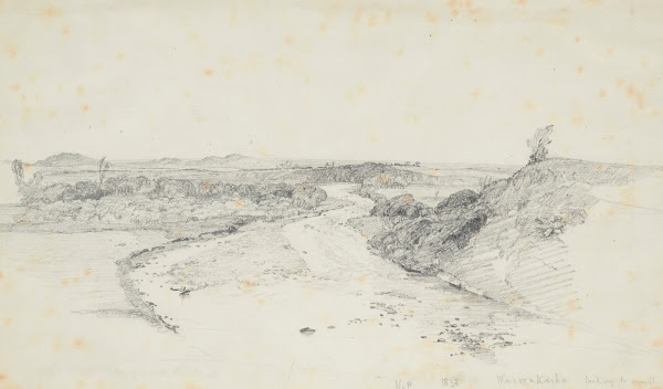 Waiwakaiho River Taranaki looking to mouth 1858