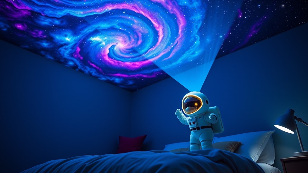 Lámparas Proyector de Galaxia y Estrellas Astronauta - El Cielo en tu Habitación