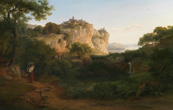Blick auf Olevano 1844
