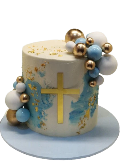 Christening Buttercream Cake CB-NC713