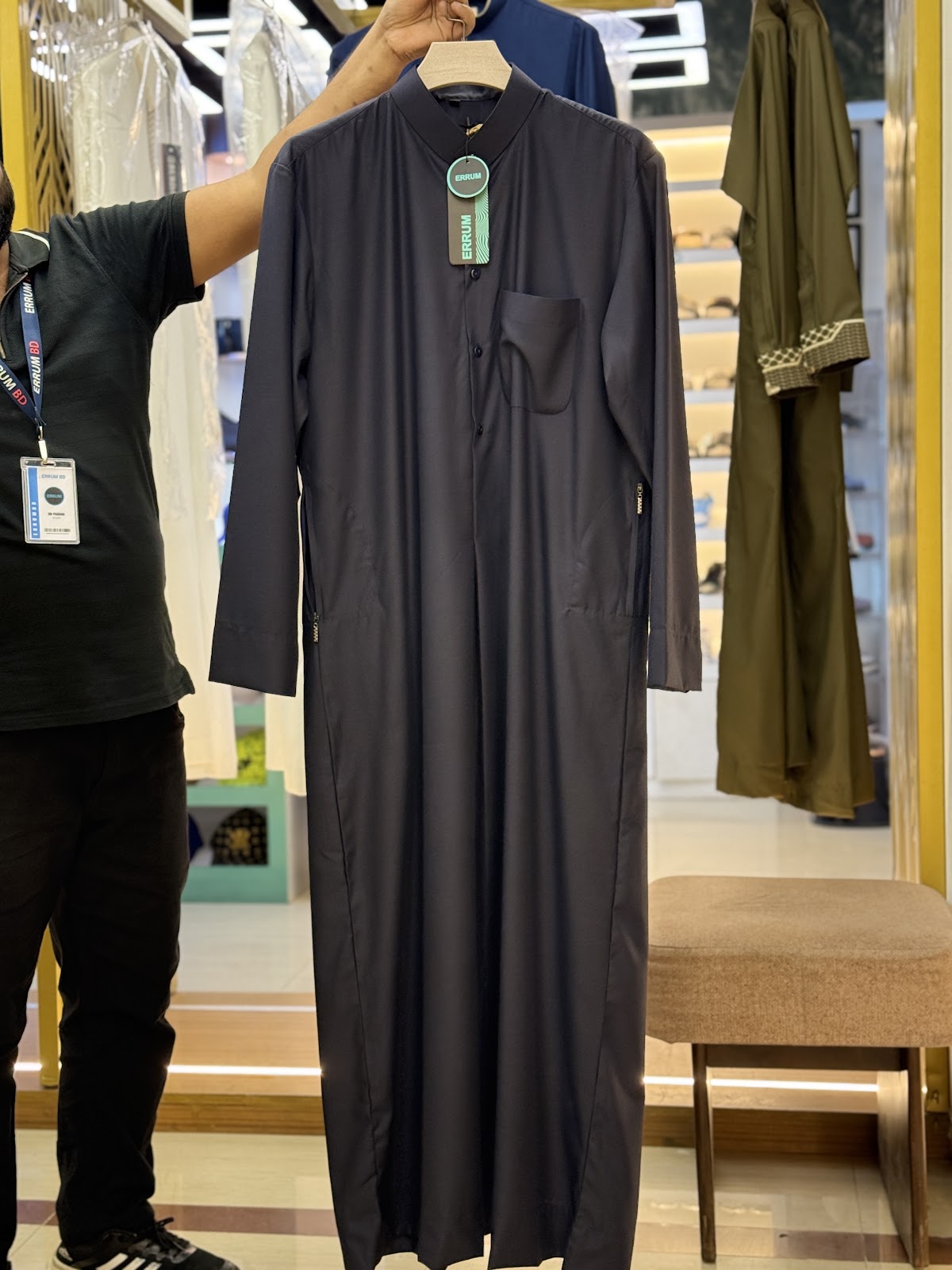 Special Kuwaiti Thobe - Navy Blue