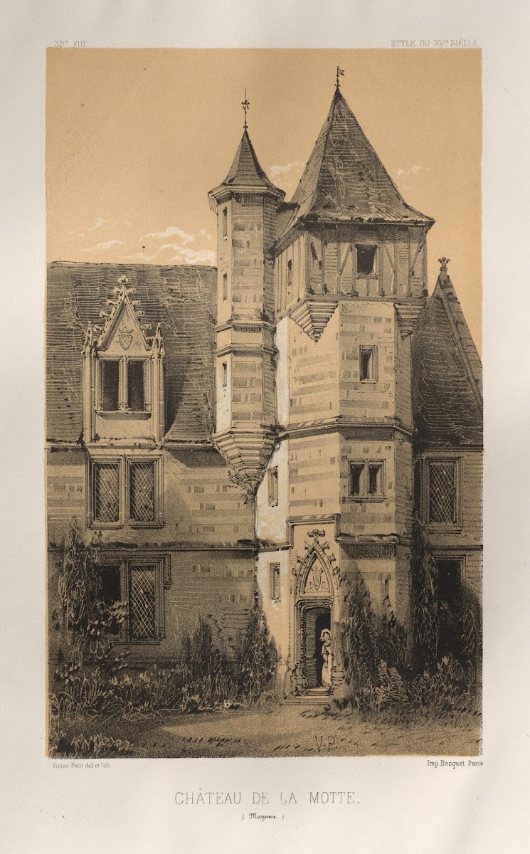 Château De La Motte Mayenne 1860