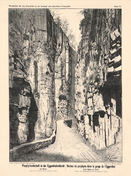 Porphyrlandschaft In Der Eggenthalschlucht Bei Bozen 1889