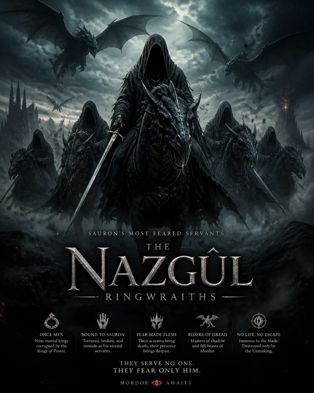 Póster de personaje para los Nazgûl