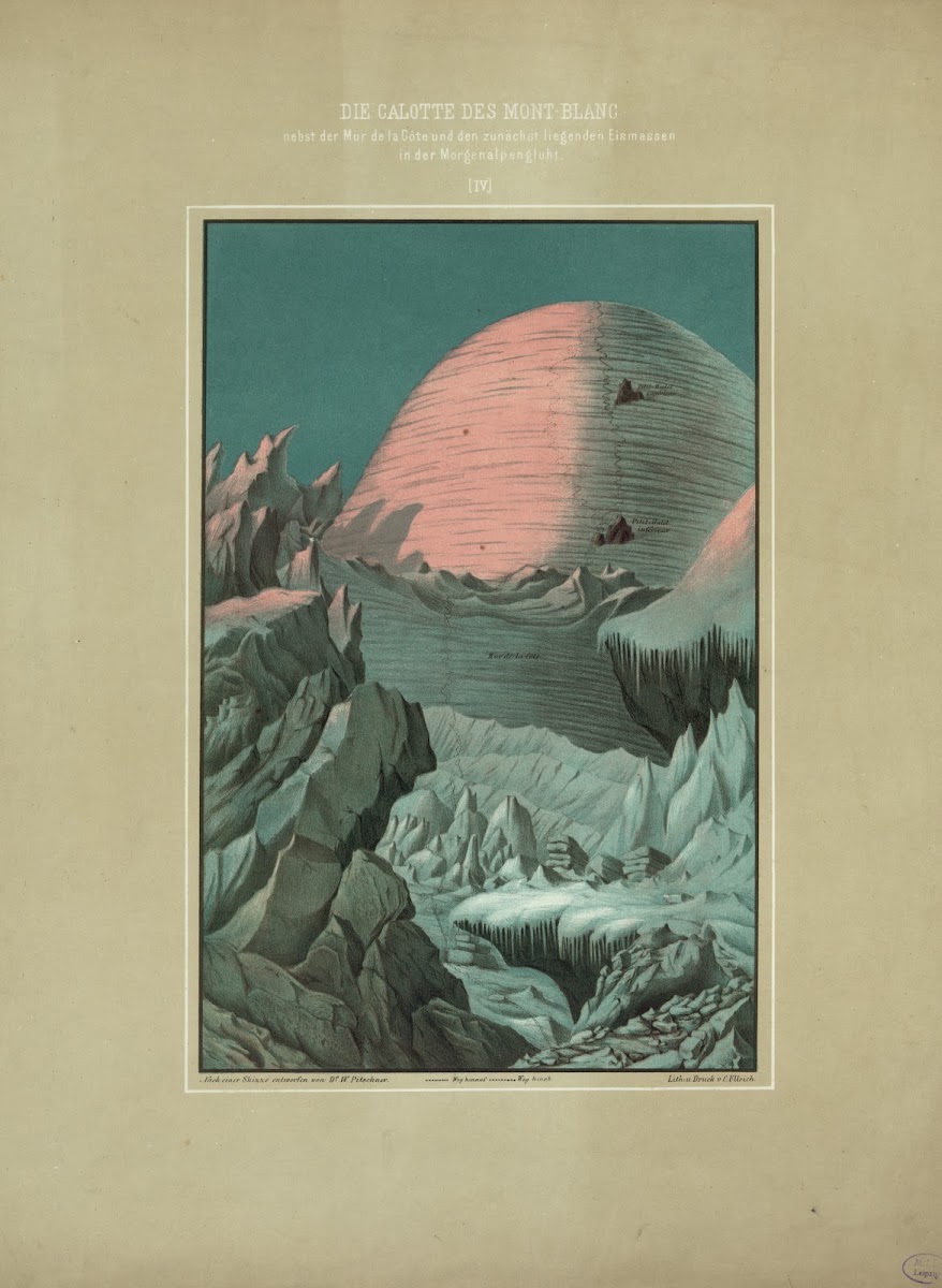 Die calotte des mont blanc 19th century