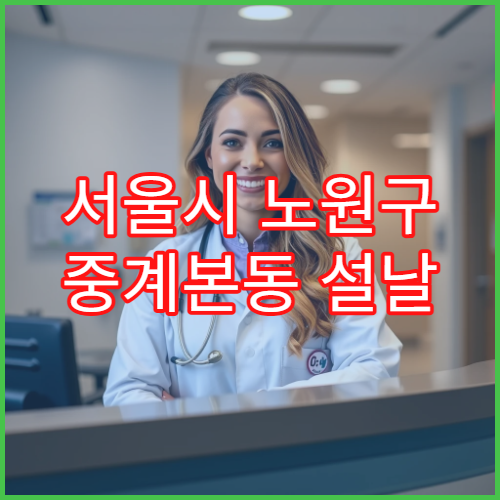 서울시 노원구 중계본동 설날 명절 연휴 당번약국 중계사거리·청구아파트 인근 야간 응급약 판매 약국 위치